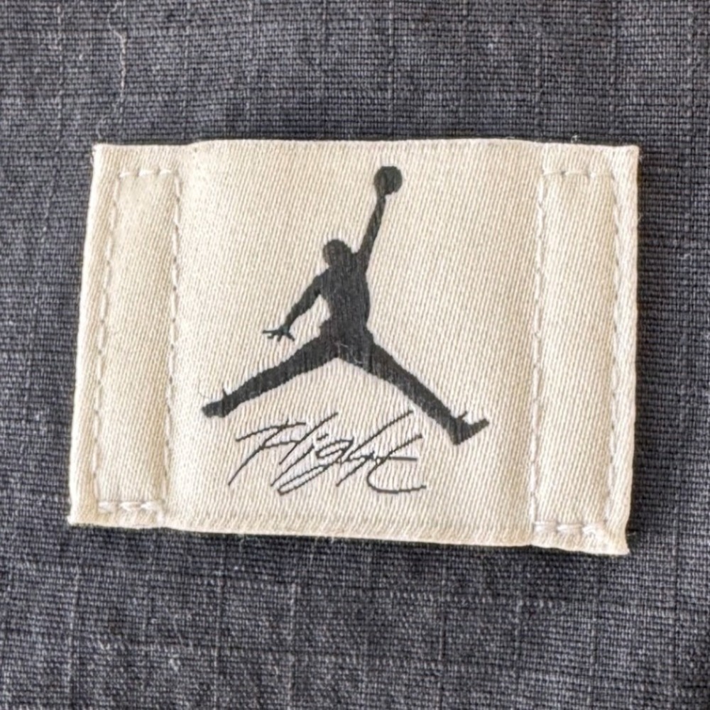 Jordan Flight Woven Cropped Jacket Black Ripstop Utility Streetwear Nike Medium - Picture 3 of 8